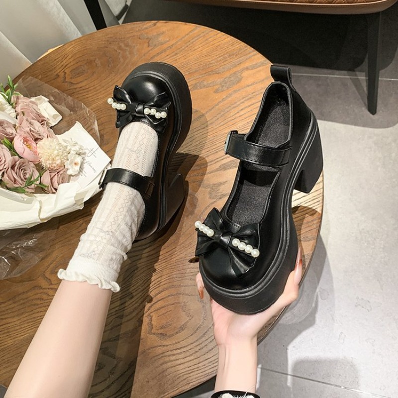 2026 Lolita Shoes Black Super  - Heels ulasan dan harga